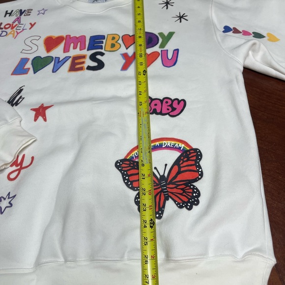 The Mayfair Group @ISCREAMCOLOR Sweatshirt Crewneck Somebody Loves You - Picture 7 of 13